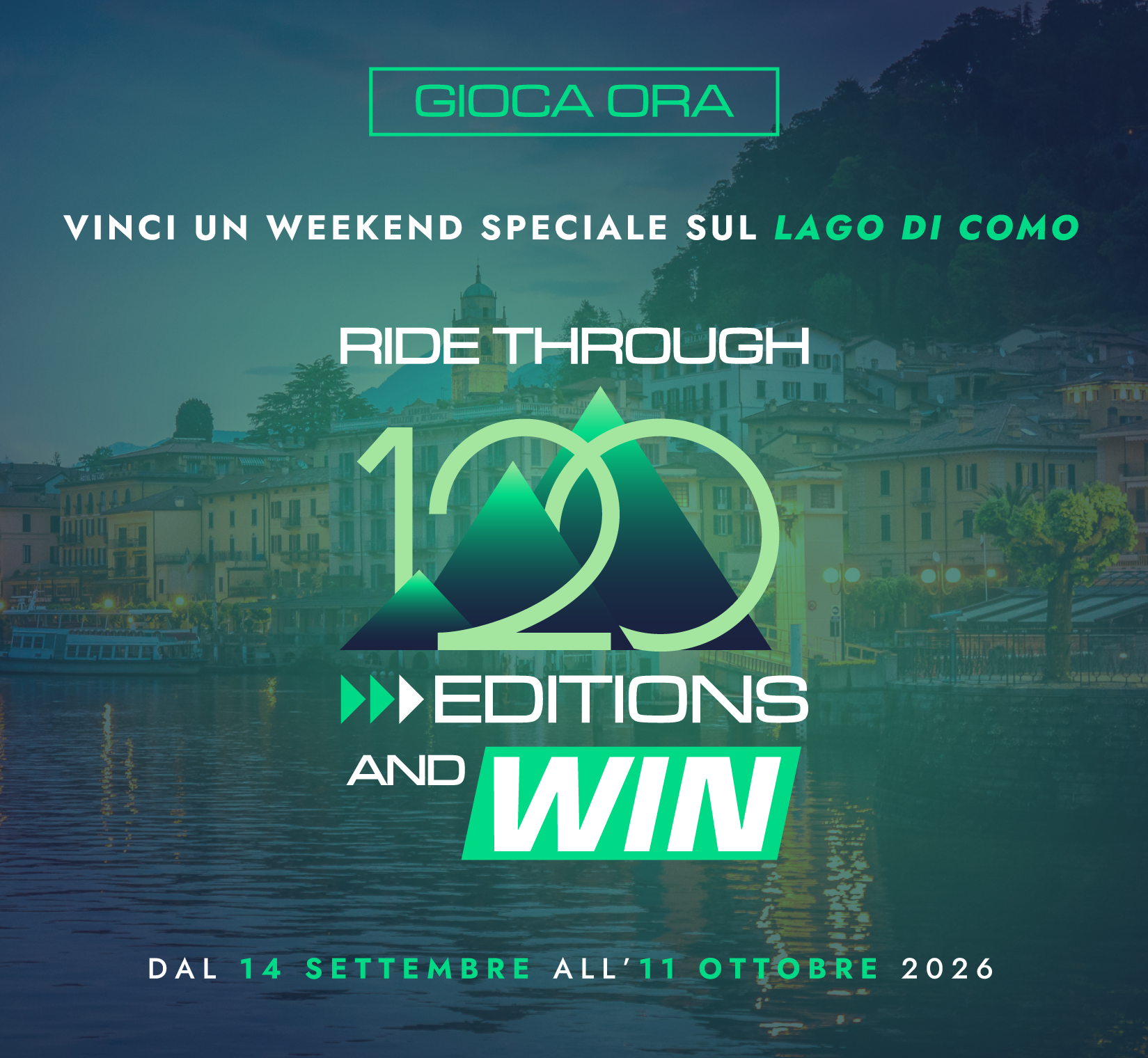 Vinci un weekend speciale sul Lago di Como